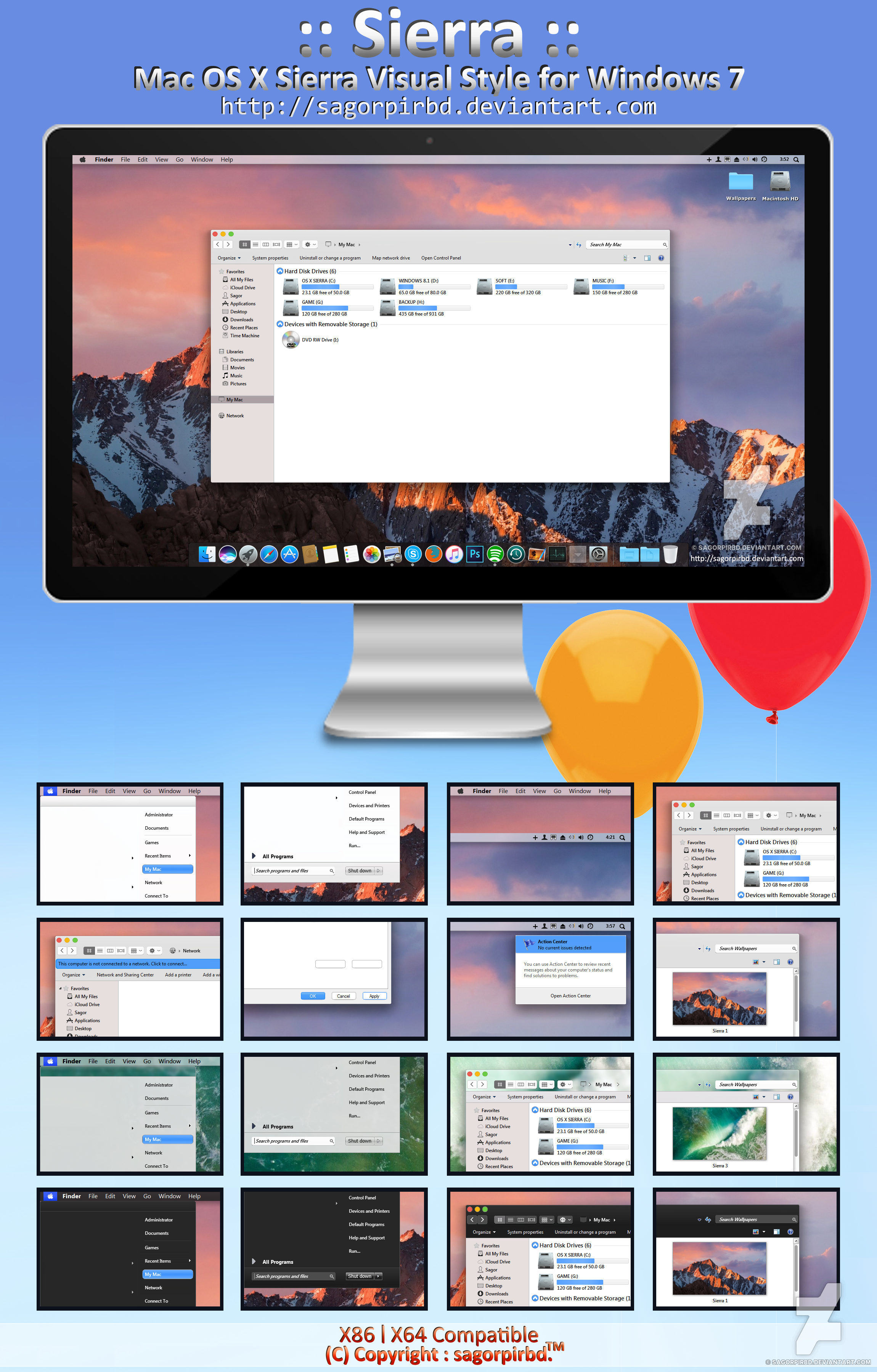 mac os sierra theme for windows 7 free download